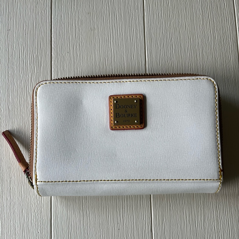 Dooney and Bourke Saffiano Zip Around Wallet
